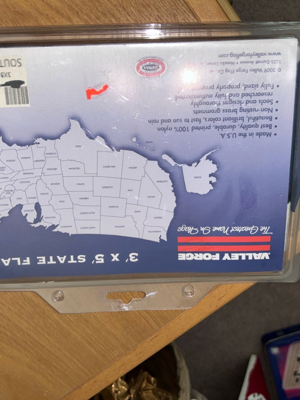 Blue 3 x 5 SC State Flag